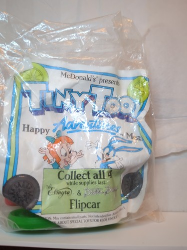 Coche abatible Bugs Bunny and Elmyra Tiny Toons 1990 McDonalds Happy Meal juguete nuevo