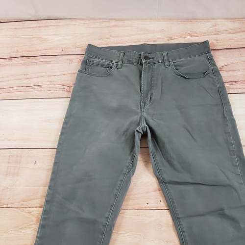Uniqlo Jeans Mens 31x29 Gray Skinny Denim Elastic Waist Stretch Casual Adult - Picture 3 of 12