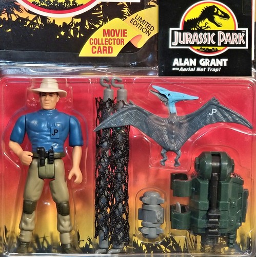 Jurassic Park Alan Grant w Aerial Net Trap & "Safe when small" Card #11 Kenne 93 - Picture 2 of 24