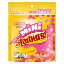 Starburst, Mini Fruit Chews, FaveReds, Unwrapped, 8-Ounce Bag 4-Bags