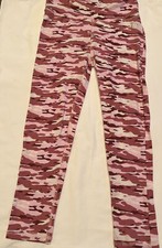 Girls RBX Performance Pink Camouflage Leggings Pants size L 14/16 New