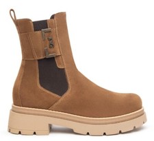 40 SALE BLACK GARDENS WOMEN LEATHER MALT WITH ZIP ANKLE BOOTS ART. 309149