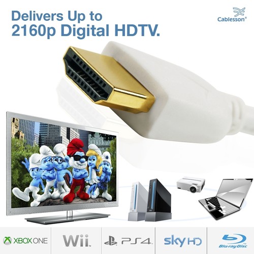 Cable HDMI Cablesson Mackuna Slim Flex Alta Velocidad v 1.4/2.0 4k 1080p 3D Full HD - Imagen 22 de 31