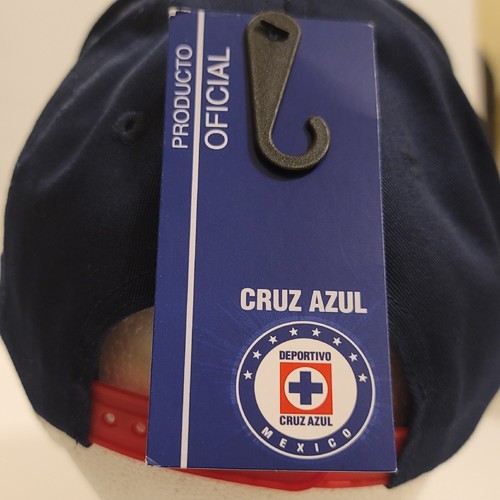Cruz Azul men's Official Deportivo Cruz Azul Adjustable Snapback Hat Blue/Red. - Picture 6 of 9