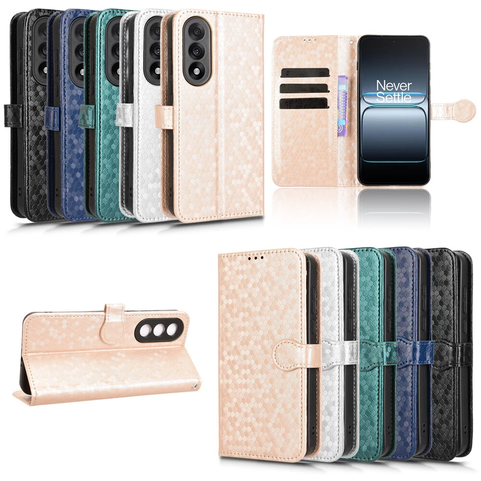 Para OnePlus Nord 5, Moda Abatible Cuero Billetera Soporte Ranuras para Tarjetas Estuche Suave Cubierta Foto 2 de 4