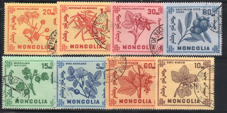 Mongolie 1968 Série oblitérée Plantes à baies (AH158) - Photo 1/1