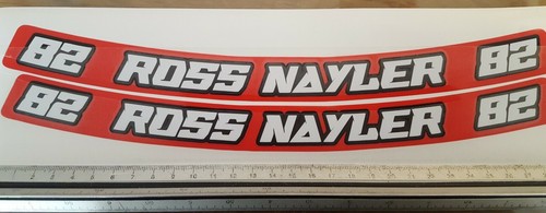 VISOR STRIPS HELMET RACING CUSTOM ANY 3 COLOURS 300MM X 2 X 25MM MOTO X RACE - Picture 3 of 12