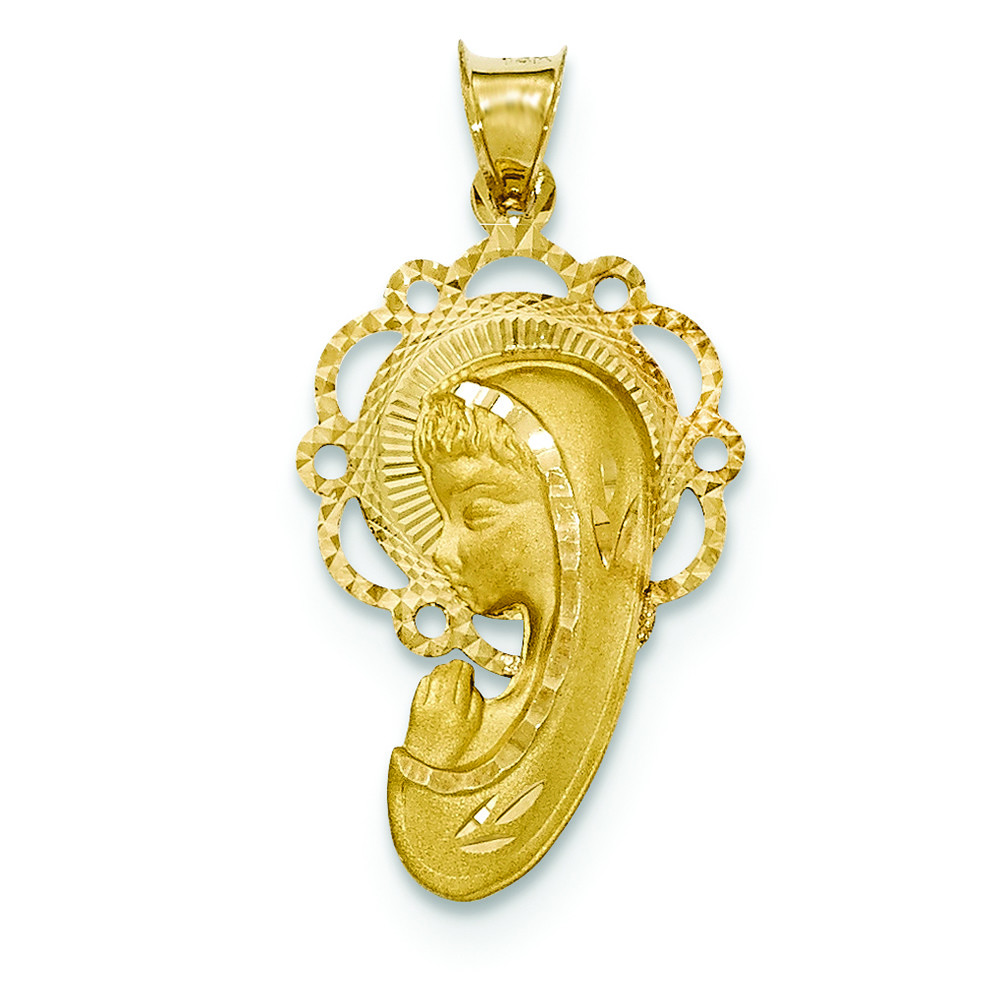 14K Yellow gold Blessed Mary Charm Pendant MSRP 250 14K Yellow gold Blessed Mary Charm Pendant MSRP 250
