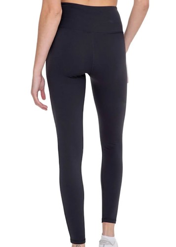 Black High-Waist Leggings -224MS-224MS - Picture 2 of 5