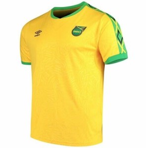 NWT MEN MEDIUM UMBRO JAMAICA SOCCER NATIONAL TEAM JERSEY YELLOW AUTHENTIC | eBay