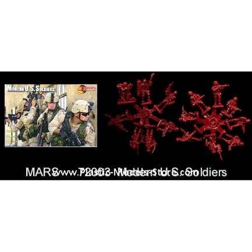 Figuras de Mars 72003 - 1/72 EE. UU. Soldados modernos 1/72 - Imagen 2 de 12