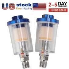 2 X Spray Paint Gun 14 Air In-line Oil Water Separator Micron Filter Moisture