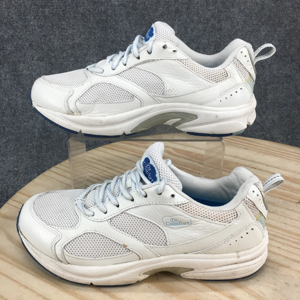 Dr Comfort Shoes Womens 8.5 XW Victory Plus Training Sneakers White Leather Low - Image 2 of 4