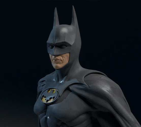 Batman 1989 Resin Model Kit Michael Keaton 1:8 Scale 3 Heads 2 Capes - Image 2 of 4