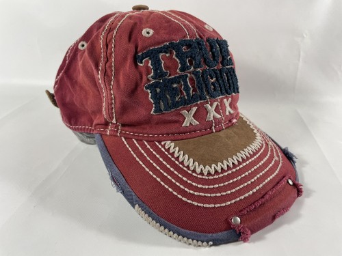 Rare Vintage True Religion Hat Cap Buddha XXX Distressed Adjustable Embroidered - Picture 2 of 14