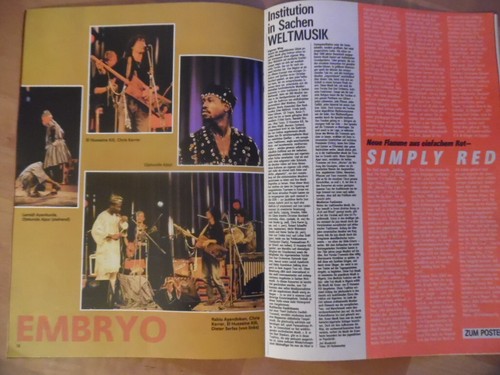 MELODIE UND RHYTHMUS 3-1990 3* D. Michaelis Simply Red Münchener Freiheit Embryo - Bild 8 von 10