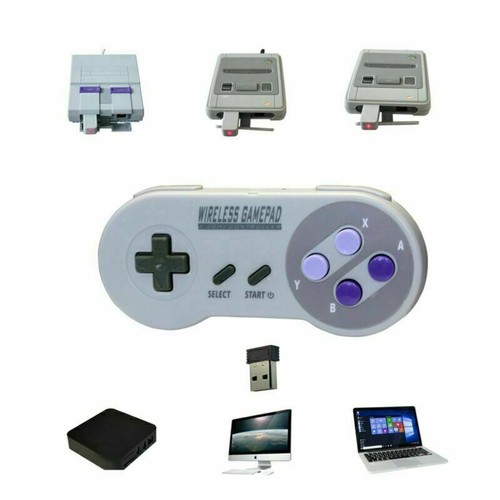 USB Wireless Gamepad Controller For Super SNES Classic Mini Game Console - Picture 7 of 17