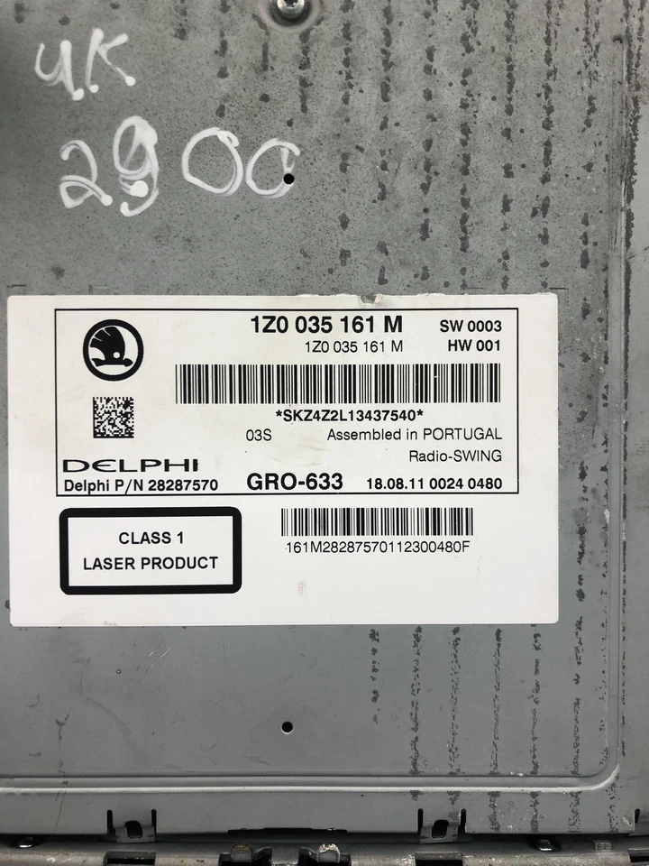 SKODA OCTAVIA III 5E3 Musik-Player ohne GPS 1Z0035161M 2012 23831753 - Bild 4 von 4