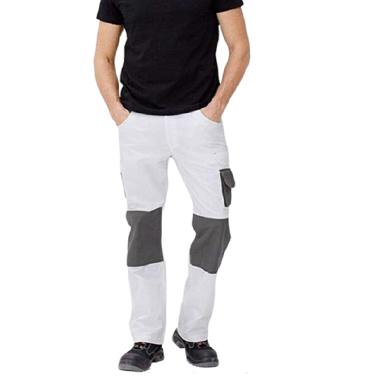 Mens Bib & Brace Overalls Work Trousers Dungarees Heavy Duty Painters Decorators