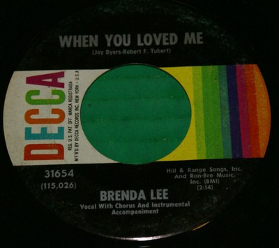 Brenda Lee When You Loved Me He S Sure To Remember Me 45 Rpm 1964 Oop Ebay Brenda Lee When You Loved Me He S Sure To Remember Me 45 Rpm 1964 Oop Ebay
