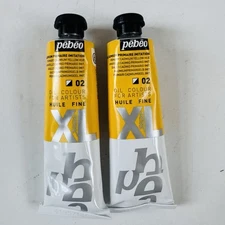 Pebeo Studio XL Oil Paint 37 Ml Fine Oil Primary Cadmium Yellow Hue 02  37 ml x2