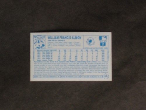Kelloggs #53 1979 Bill Almon 1 de 3 variaciones de error casi nuevo/como nuevo leer descripción - Imagen 3 de 4