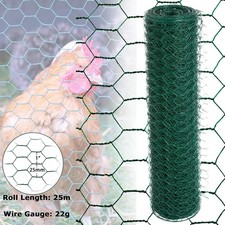 25m Wire Galvanised Metal Mesh Fencing Netting Hutch Chicken Coop Garden Welded 0.78 per metre
