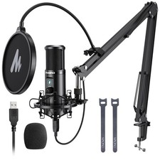 USB Recording Microphone Kit, Professional Condenser Microphone for PC with O...