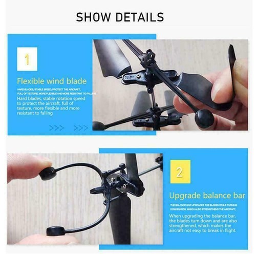 Mini Helicóptero RC Phantom Mini Helicóptero Control Remoto Intermitente BONITO S0K1 - Imagen 3 de 13