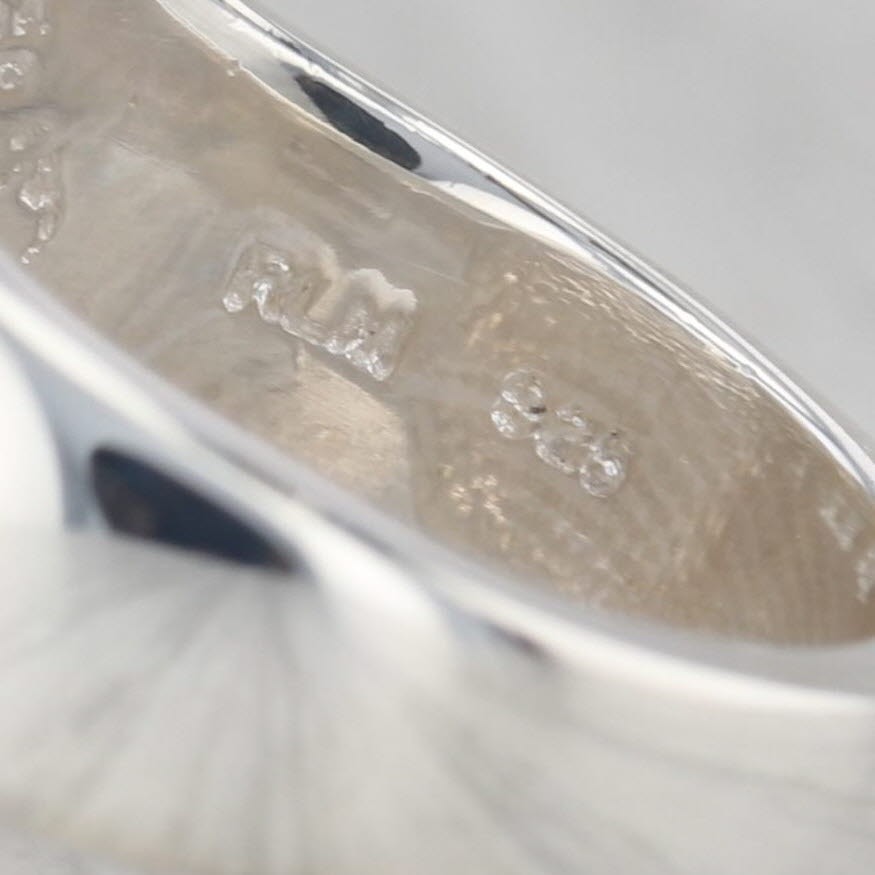 Concave Contoured Statement Ring Sterling Silver … - image 7