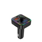 Transmetteur FM Voiture Sans Fil Lecteur MP3 avec USB A et USB C Chargeur Rapide