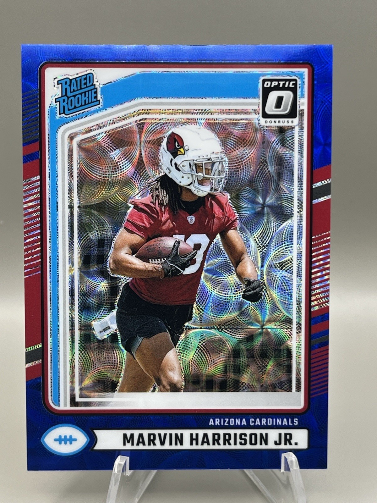 2024 Donruss Marvin Harrison Jr. Blue Scope Optic Preview RC Rookie #393