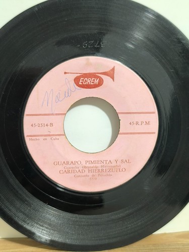 CARIDAD HIERREZUELO-CONJ.PERUCHIN-GUARAPO,PIMIENTA Y SAL GUARACHA CUBA LISTEN🎵 - Picture 3 of 4