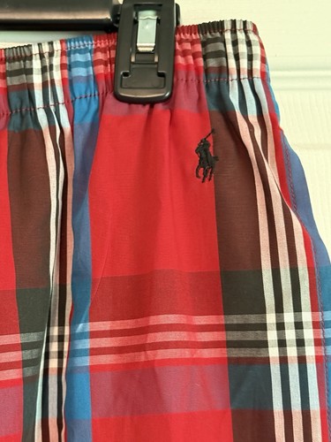 Polo Ralph Lauren Men’s Pajama Sleep Pants Plaid 100% Cotton Large NEW - Picture 2 of 5