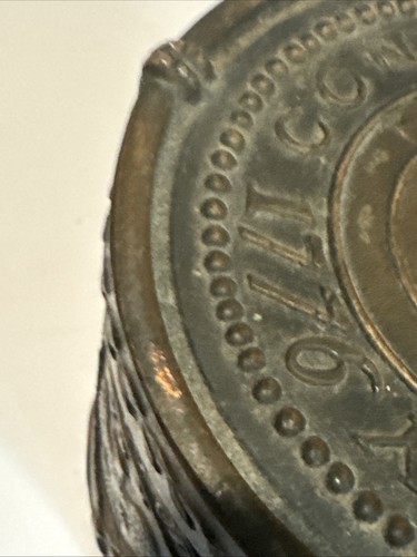 Banco de metal vintage moneda continental Liberty tambor bicentenario (1776-1976) - Imagen 4 de 11