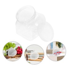 2 Pcs Special-shaped Storage Bottle Plastic Jars Empty Bottles with Cap