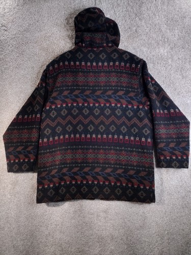 Vintage Woolrich Aztec Navajo Southwest Native Blanket Jacket Wool USA Sz L - Picture 3 of 8