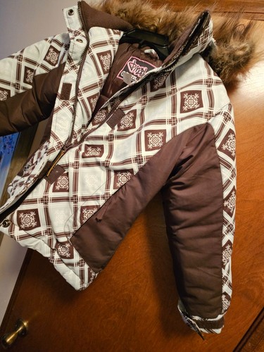Pinzel Sno girls size 6 coat full zip,hood,faux fur enhanced, zippered pockets - Picture 5 of 14