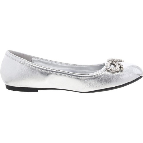 Wild Pair Womens Essense Silver Slip On Ballet Flats 8.5 Medium (B,M) BHFO 8247 - Picture 3 of 3