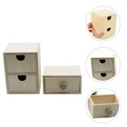  2 Stück unlackierte kleine Holzschubladen DIY leere kleine Holzschubladen DIY