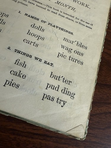 Swinton’s Word Primer Spelling & Writing Book William Swinton Antique HC 1880s - Picture 13 of 17