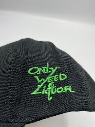 Cappello Berretto Pantera Solo Erba e Liquore Logo Adulto Regolabile Nero Snapback Taglia Unica - Foto 6 di 7