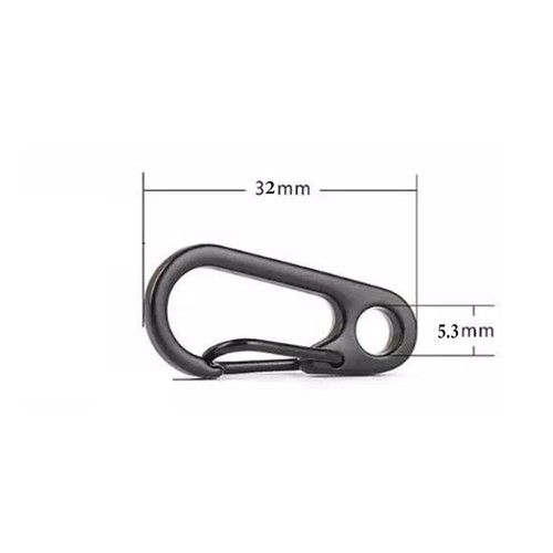 10er Pack Mini Aluminium Karabiner Karabinerhaken - Schlüsselanhänger & Camping Clips - Bild 6 von 16