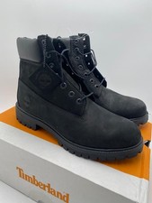 Timberland Men's Premium 6in Waterproof Work Boots US 10M Black Nubuck