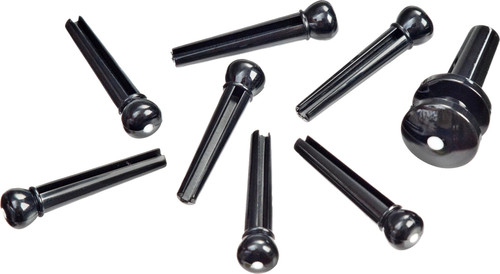 D'Addario Planet Waves ABS Bridge/End Pin Set Black and Ivory - Picture 8 of 12
