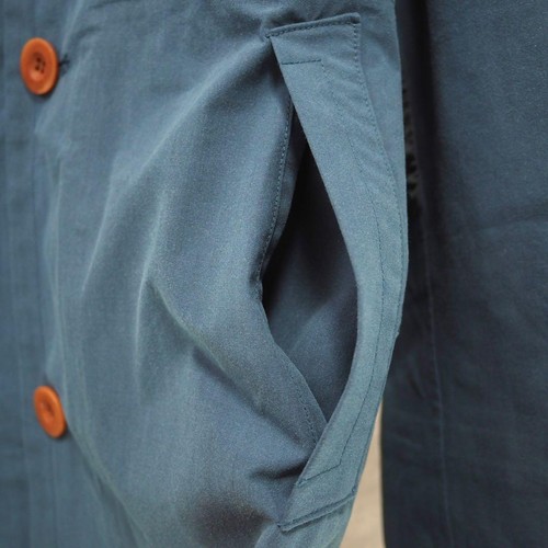 visvim 14SS Mies Coat 2.5L GoreTex Smoky Blue XL Waterproof Trench Coat - Picture 9 of 12