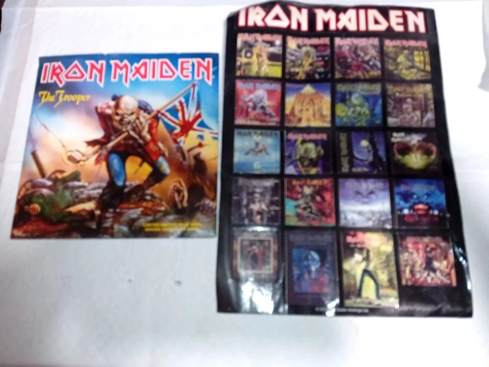 NEW! IRON MAIDEN - The Trooper 7" Blue Vinyl + POSTER+Stickers - Image 2 of 4