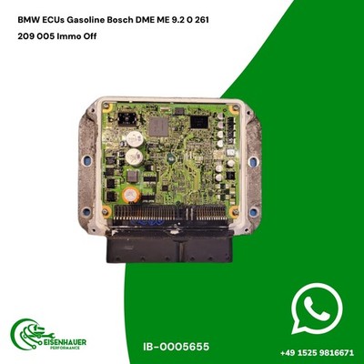 BMW ECUs Gasoline Bosch DME ME 9.2 0 261 209 005 Immo Off