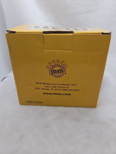 M&M Tapered Mug Yellow 2017 New In Box - Picture 3 of 6