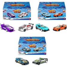 Hot Wheels Pull-Back Speeders Set of 2 Toy Cars in 1:43 Scale Assortment